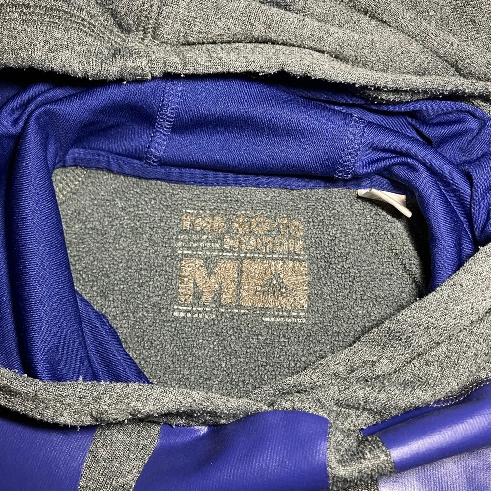 Adidas Men's Medium Gray Hoodie Sweatshirt Pullover Logo Longsleeve Activewear‎
